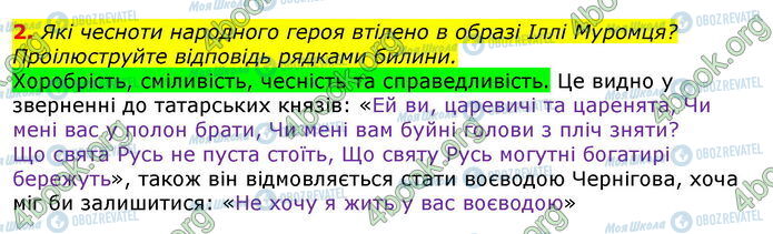 ГДЗ Зарубіжна література 7 клас сторінка Стр.22 (2)